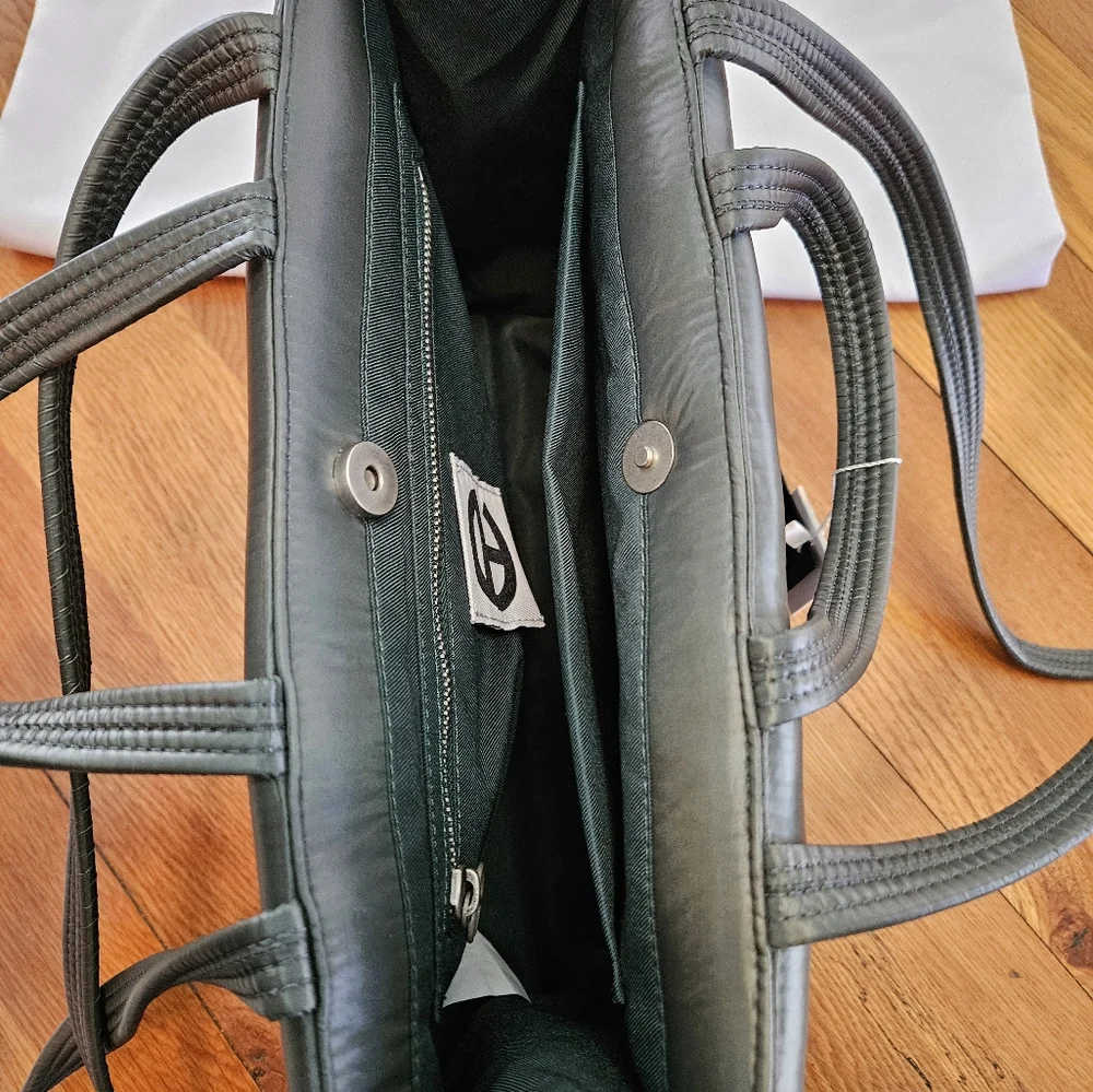 Telfar Moose Knuckles Army Green Puffer Medium Shopping Bag - Picture 8 of 8